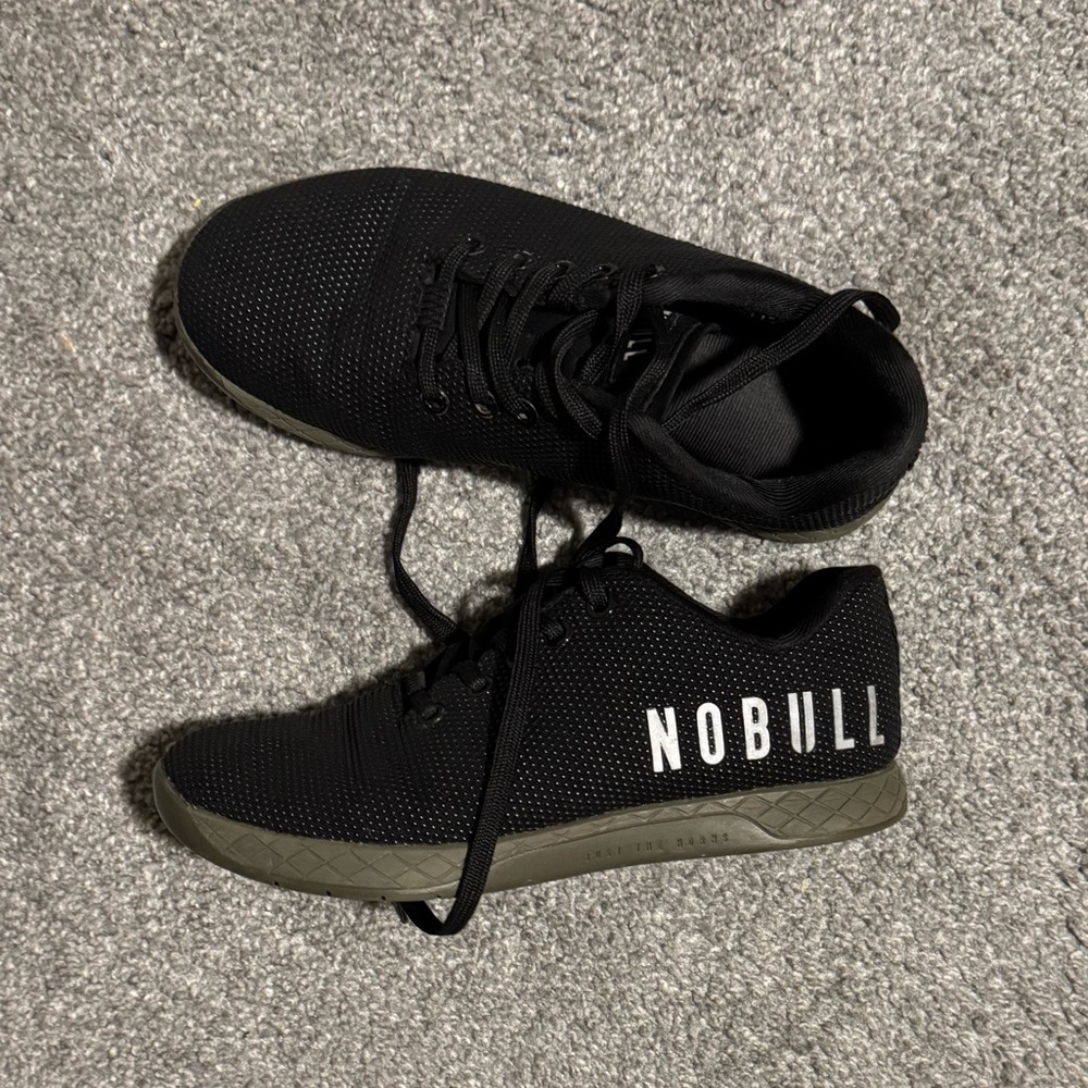NOBULL Women's Black Sneakers with Gray Sole